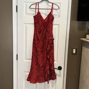 Bardot brand new with tags red leopard spaghetti strap